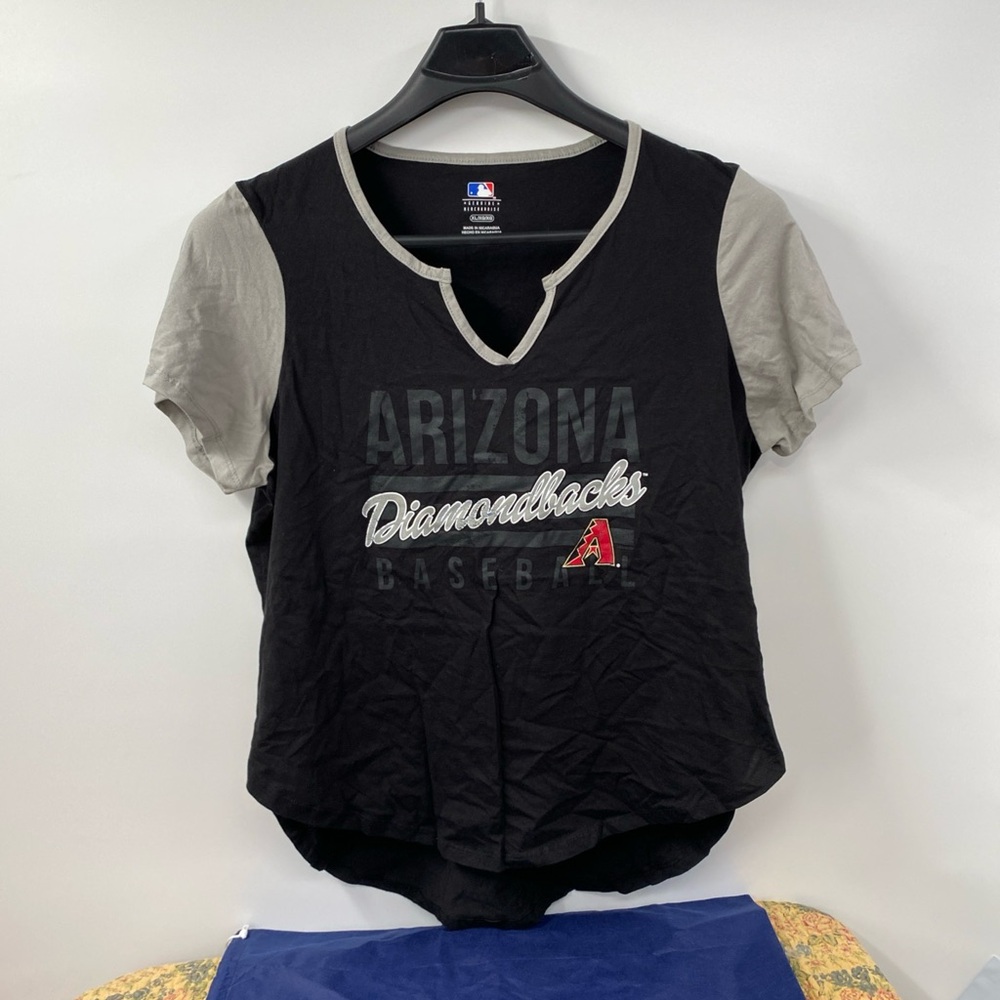 MLB Arizona Diamondbacks Black & Gray Short Sleeve Tee